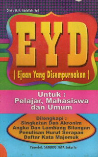 Image of EYD (ejaan yang disempurnakan) untuk : pelajar, mahasiswa dan umum